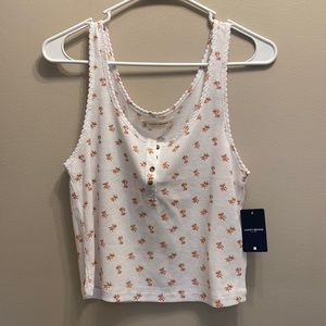 Lucky Brand Floral Waffle Tank